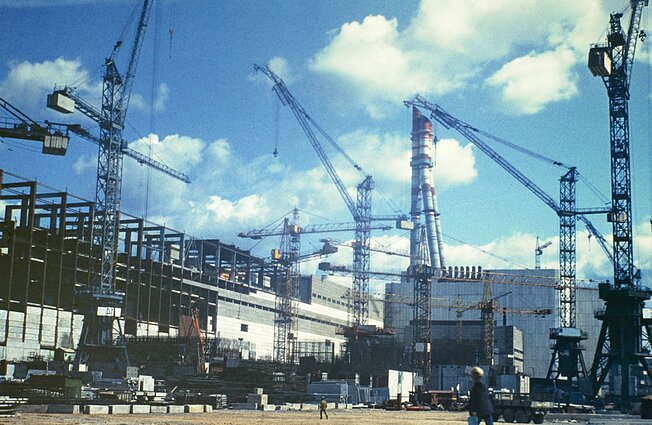 Ignalina NPP construction site, 1982 