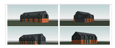 Pradinis istorinio pastato Kintuose rekonstrukcijos projektas