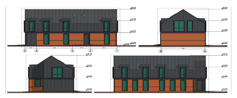 Pradinis istorinio pastato Kintuose rekonstrukcijos projektas