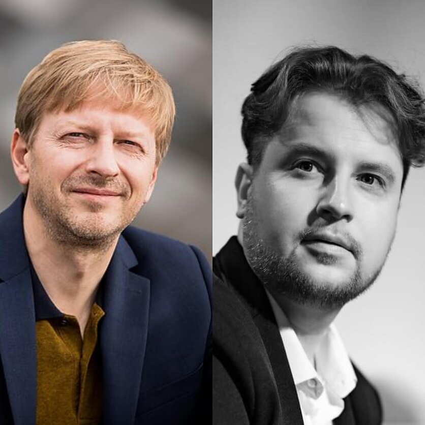 J. Stacevičiaus/LRT / P. Žižlausko nuotr., Povilas Aleksandravičius ir Laurynas Peluritis