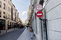 Elektrinių paspirtukų eismą draudžiantys kelio ženklai