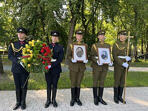 The remains of Jonas Polovinskas-Budrys and of his wife were reburied in Klaipėda The remains of Jonas Polovinskas-Budrys and of his wife were reburied in Klaipėda