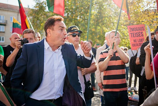 Prie Seimo mitingą surengė LGBT bendruomenė
