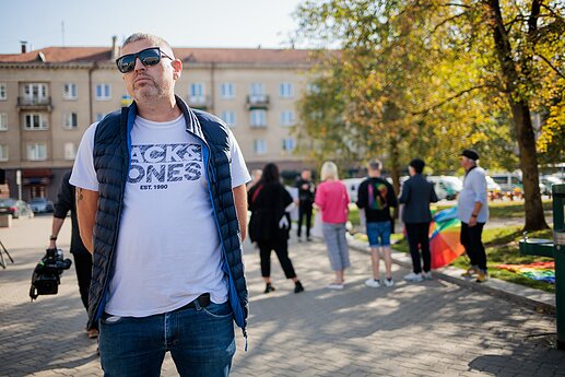 Prie Seimo mitingą surengė LGBT bendruomenė