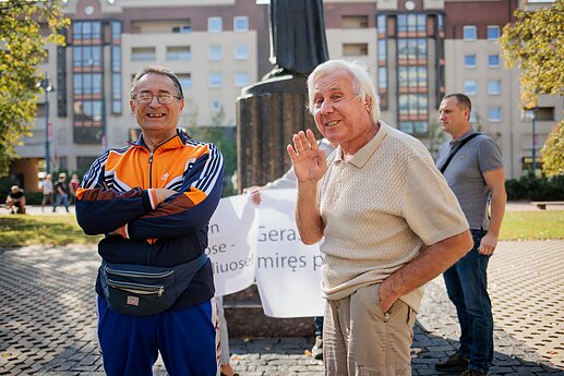 Prie Seimo mitingą surengė LGBT bendruomenė