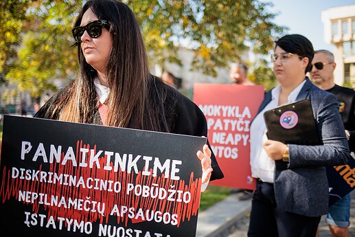 Prie Seimo mitingą surengė LGBT bendruomenė