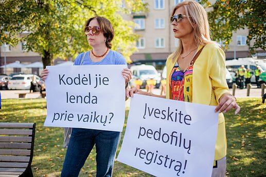 Prie Seimo mitingą surengė LGBT bendruomenė