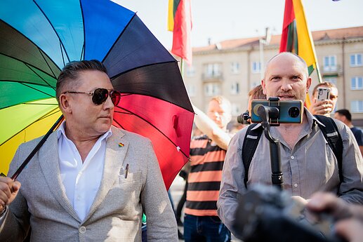 Prie Seimo mitingą surengė LGBT bendruomenė