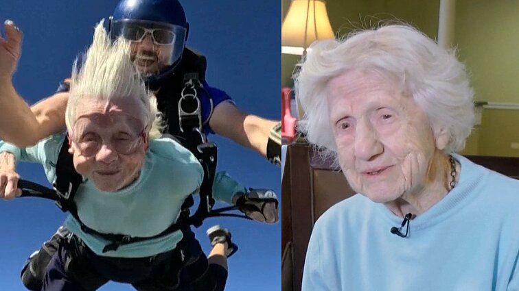 104 metų Dorothei – amžius yra tik skaičius: ji tebetęsia parašiutininkės karjerą, šuolius atlikdama iš 4 km aukščio