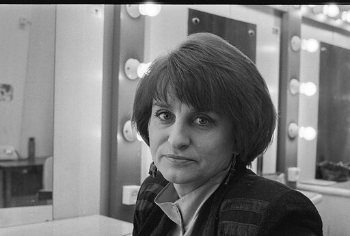 Dalia Kutraitė-Giedraitienė grimo kambaryje.