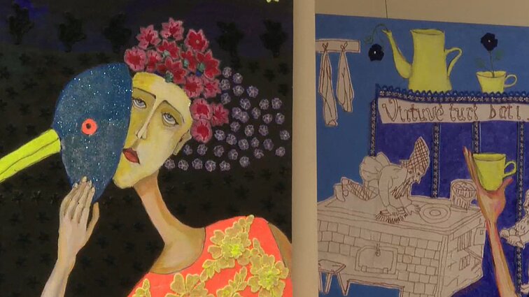 „Kiekvienas paveikslas kaip sustabdytas kadras“: Alytuje – režisierės ir dailininkės Loretos Skruibienės paroda