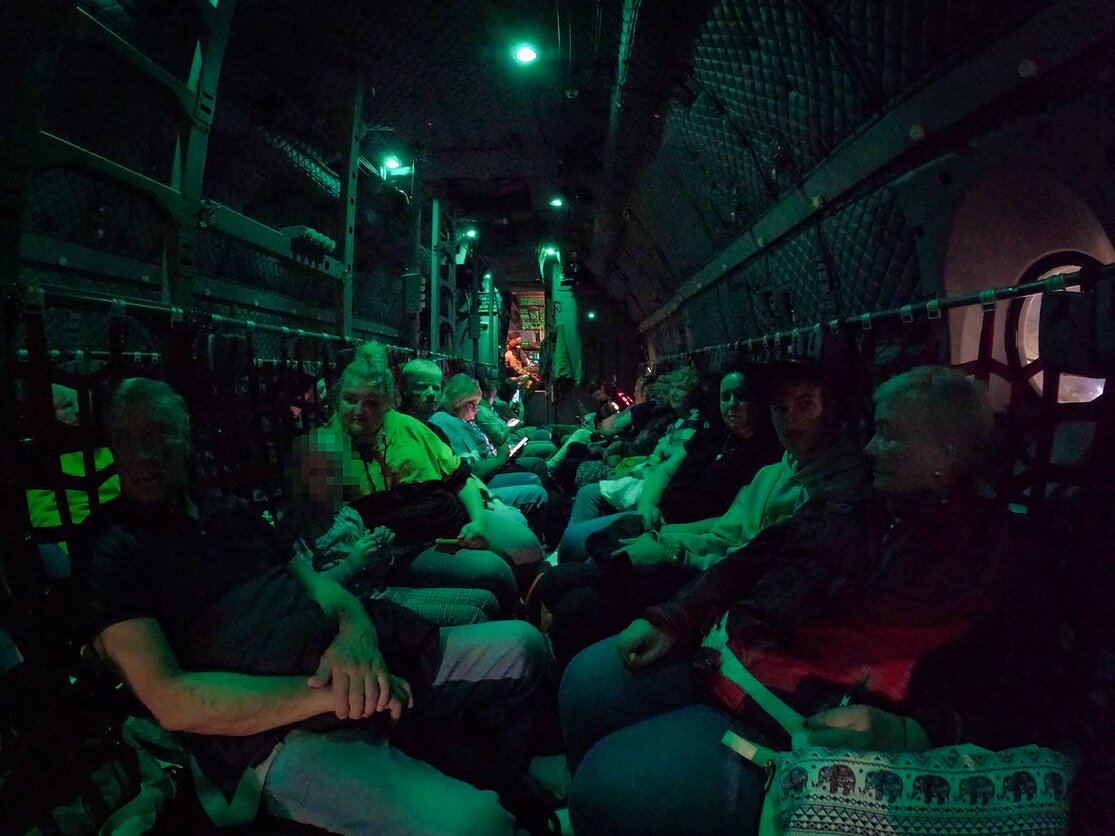 The Lithuanian Armed Forces’ Spartan aircraft evacuated a group of Lithuanian citizens from Israel to Turkey