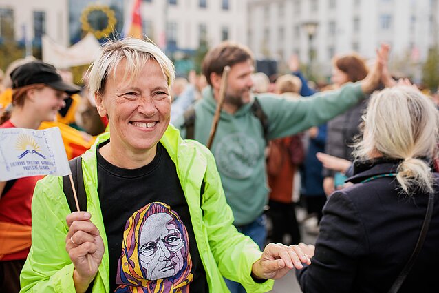  Mokytojų streikas pasiekė Vyriausybę; Lilija Bručkienė