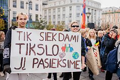  Mokytojų streikas pasiekė Vyriausybę