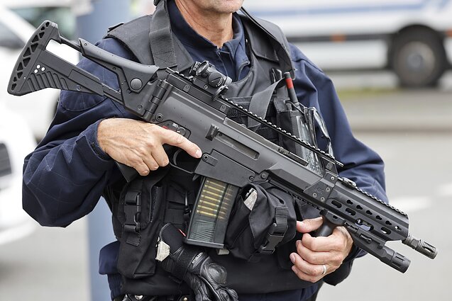 Policja Francji. Zdjęcie ilustracyjne