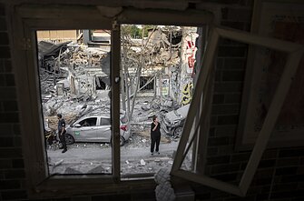 Тель-Авив после обстрела ракетами ХАМАС