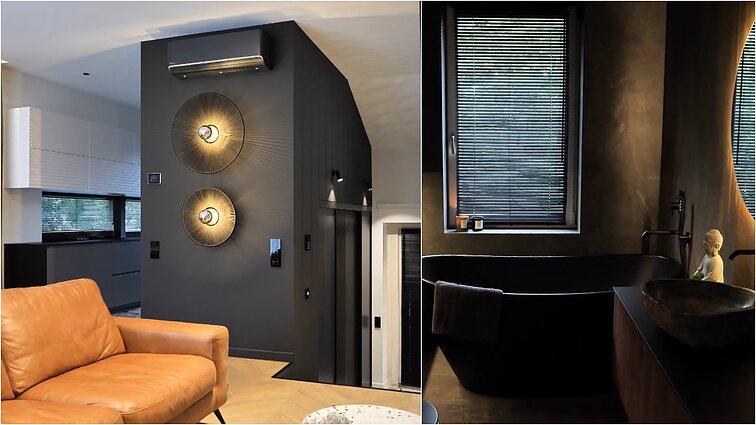 Kotedžas, orientuotas į ergonomišką gyvenimą: jauki oazė, kurios neatsiejama dalis – meditacijos kambarys ir SPA erdvė