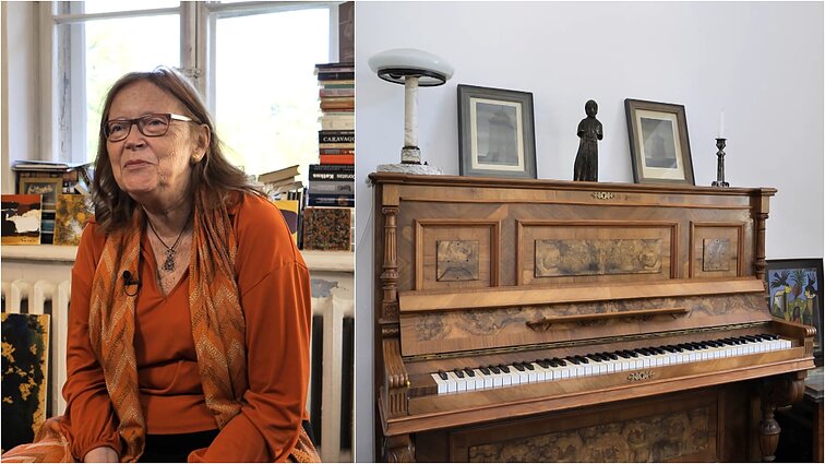 Pianistės Lampsatytės namuose gausu antikvarinių baldų, nėra karšto vandens, o ant viryklės – dailės darbai: čia istoriją pasakoja daiktai