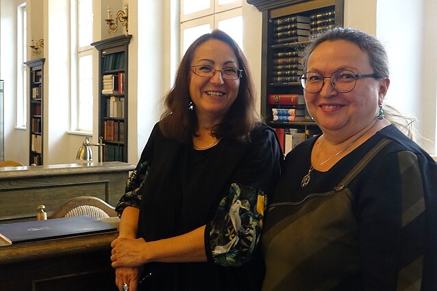 Галина Мишкинене (справа) и Иоанна Кульвицкая-Каминскас (слева)