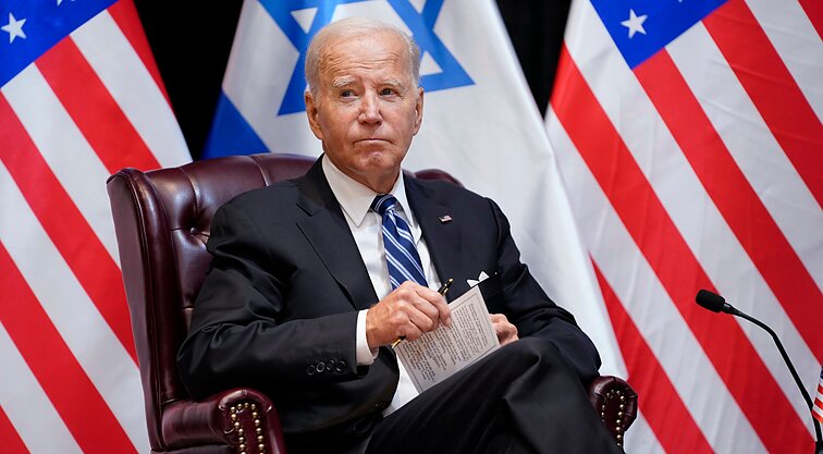 Bidenas Izraelyje atstovaus „subalansuotą požiūrį“: parama Izraeliui ir rūpestis humanitarine krize Gazos Ruože