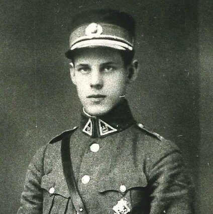 Karo mokyklą baigęs leitenantas Juozas Vitkus 