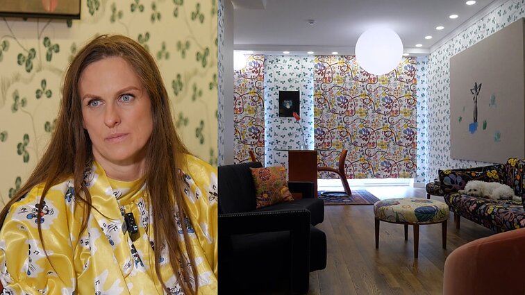 Begalė spalvų, keisčiausi raštai ir atsitiktinumo filosofija: menininkės Vitos Zaman namuose langais tapo paveikslai