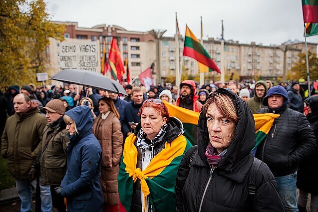 Žinios. Į prie Seimo vykusį mitingą prieš NT mokestį susirinko keli tūkstančiai žmonių