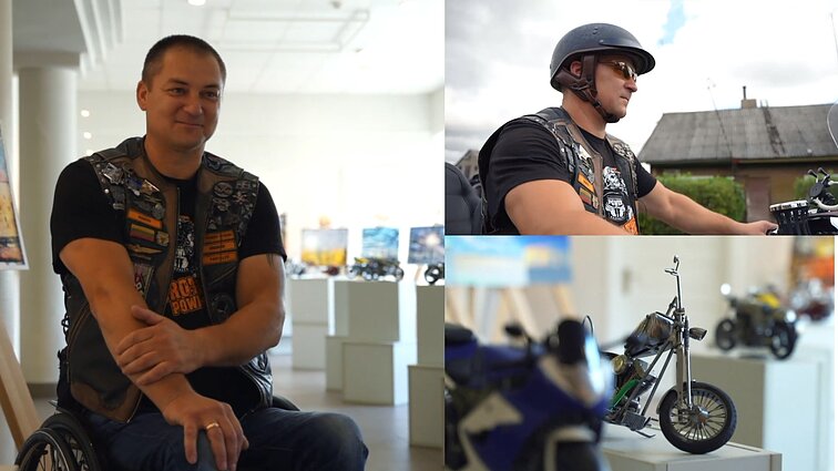 Pakvaišę dėl ratų. Prieš 13 metų darbe sunkią traumą patyręs Marius tapo baikerių klubo nariu: kai rankos sveikos – tik į priekį