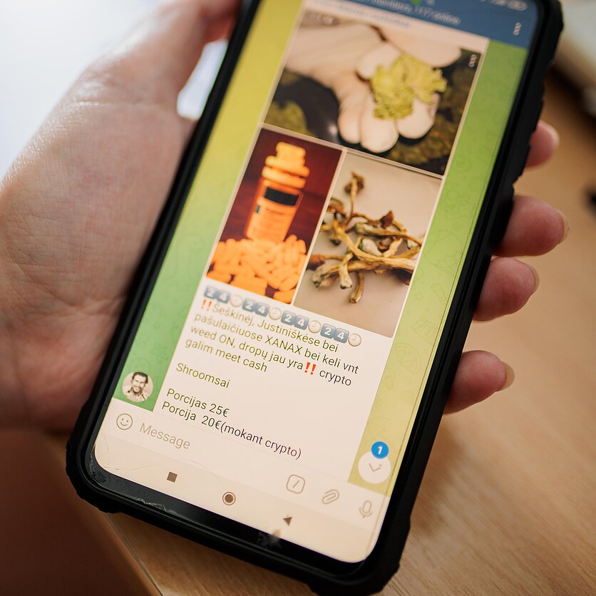 E. Blažio / LRT nuotr., Telegram kanale parduodami narkotikai