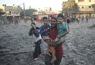 Gazos Ruožas, palestiniečiai