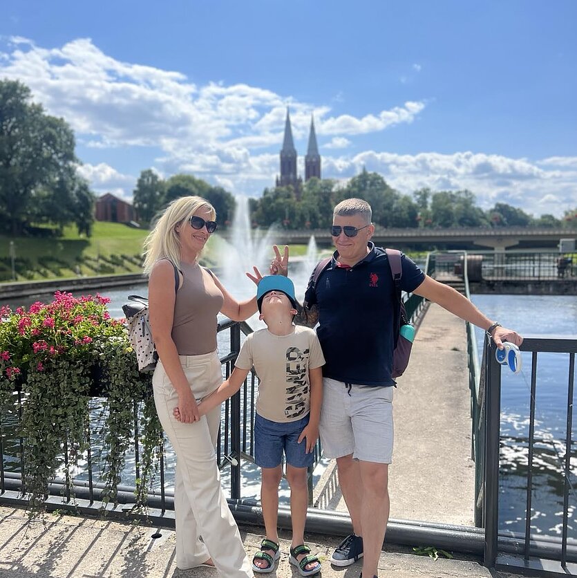 Asmeninio archyvo nuotr., Marius Vainauskas kartu su šeima.