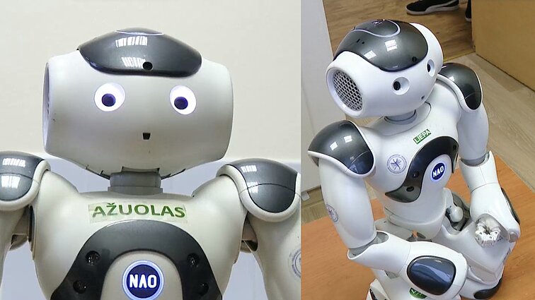 Lietuviškai kalbantys robotai: VU mokslininkai puoselėja humanoidus Liepą ir Ąžuolą