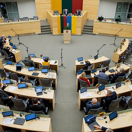Lietuvos diena. Opozicijos iniciatyva Seimas šiandien nesvarstys valstybės biudžeto projekto Vilniaus universiteto