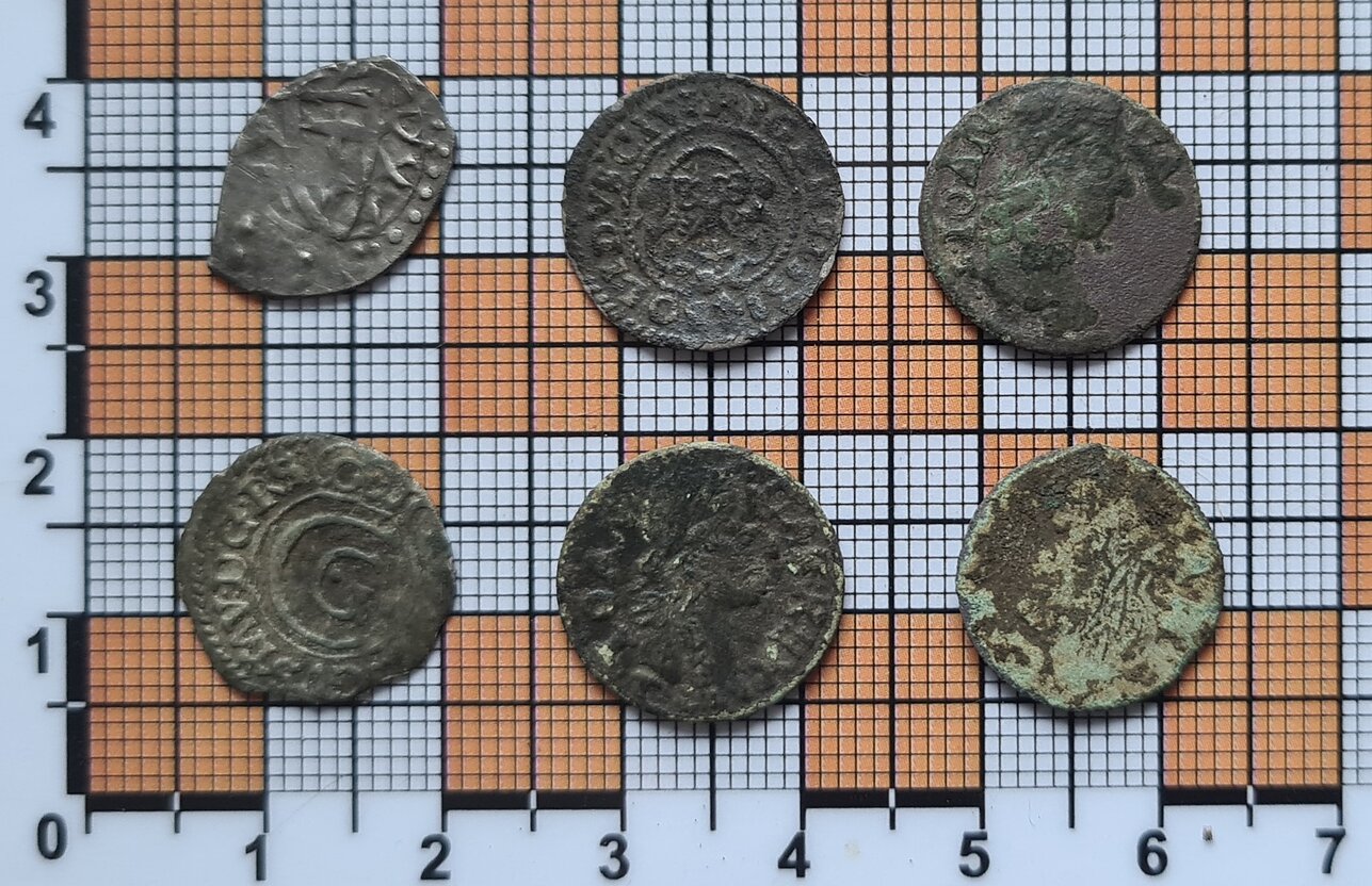 Jogaila's and other coins unearthed at the Anykščiai Manor site