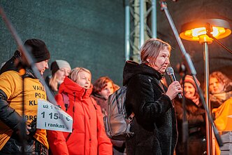 Mokytojų streikas prie Seimo