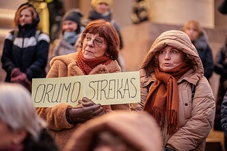 Mokytojų streikas prie Seimo