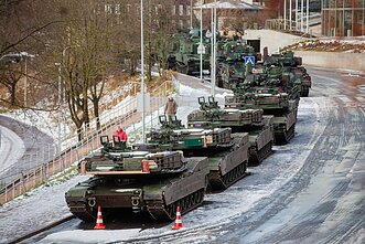 Preparations for military parade in Vilnius
