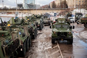 Preparations for military parade in Vilnius
