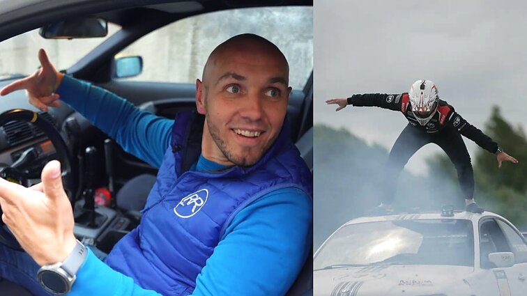 Pakvaišę dėl ratų. Sudėtingų triukų automobiliais meistras Renaldas: šuoliai Lietuvoje buvo užstrigę žigulių laikais