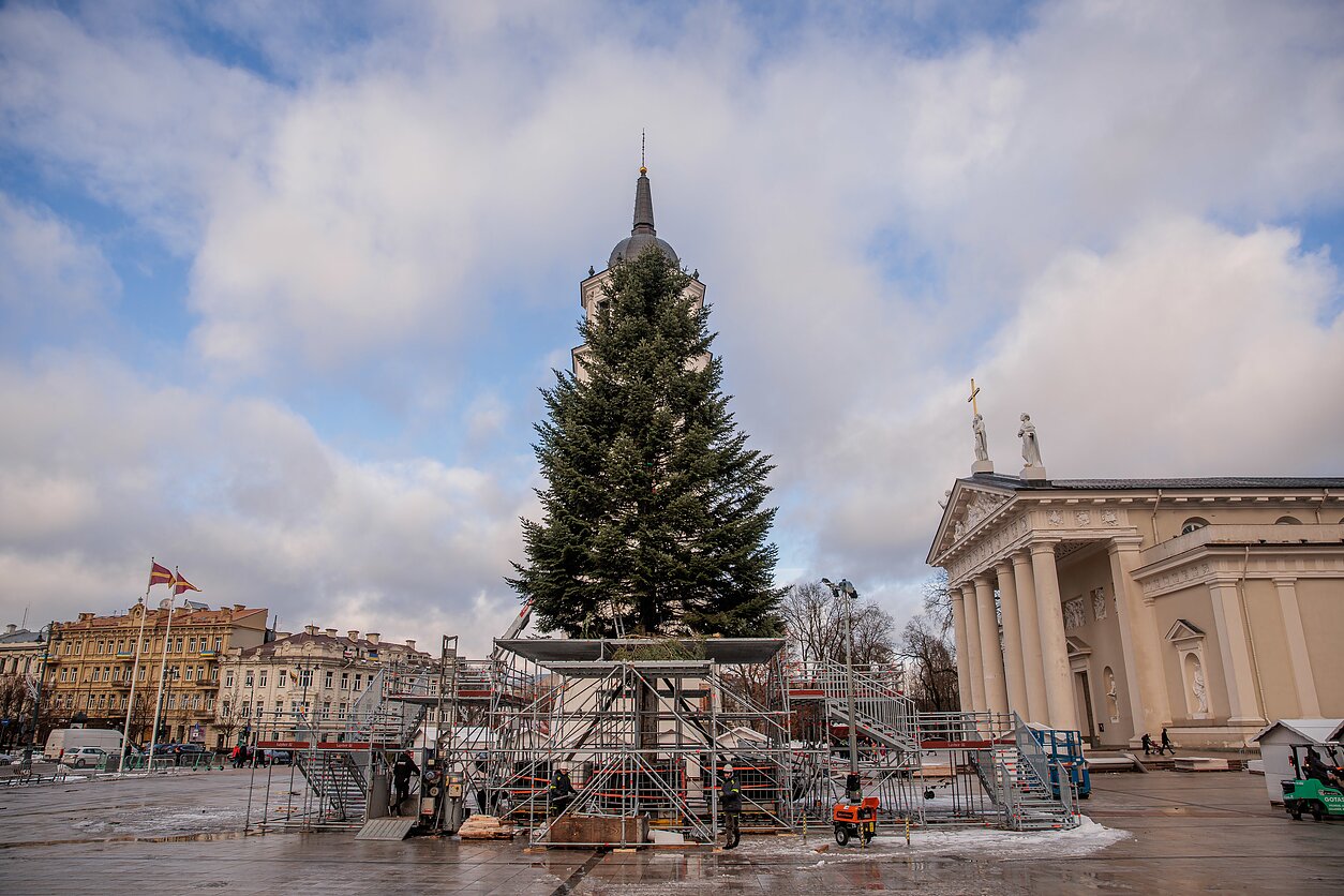 Christmas preparations in Vilnius Christmas preparations in Vilnius