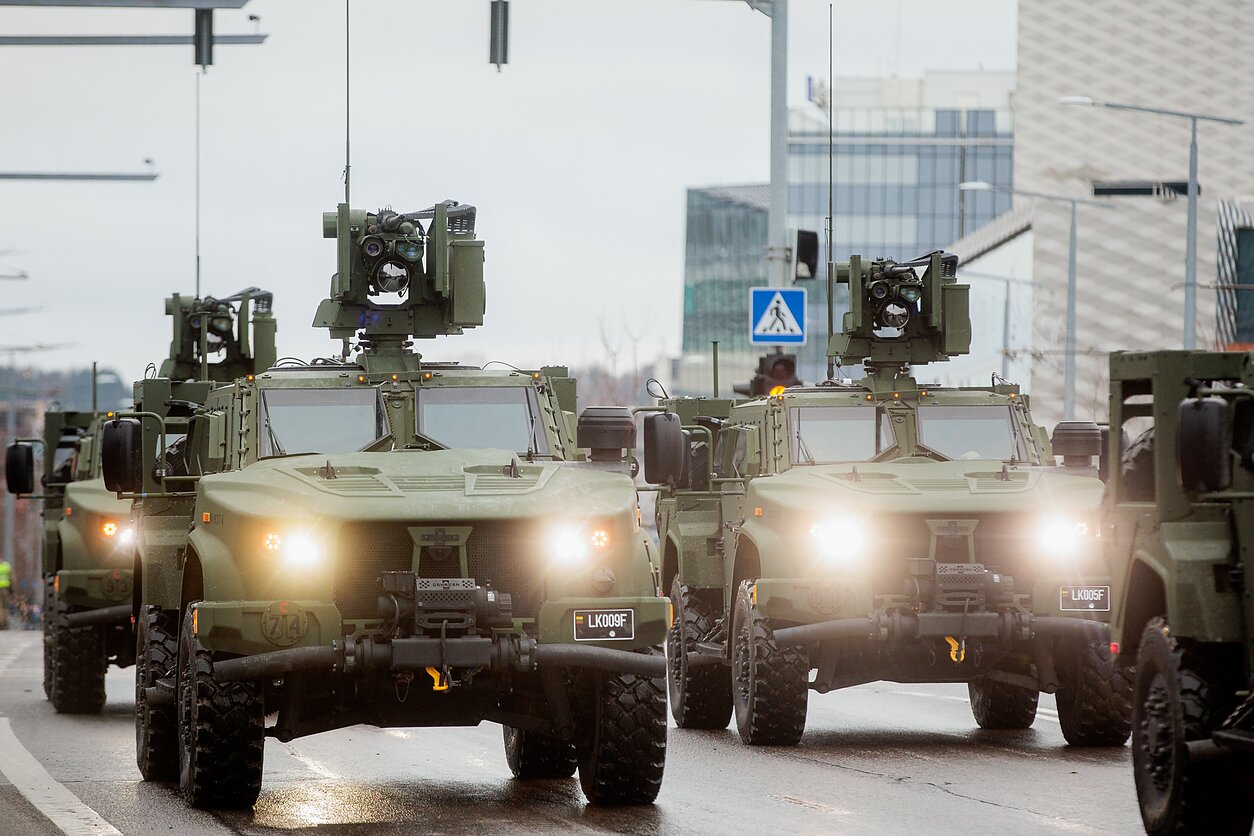 Military parade in Vilnius Military parade in Vilnius