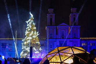 Christmas tree in Kaunas Christmas tree in Kaunas