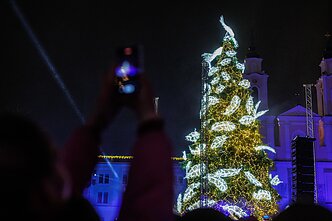 Christmas tree in Kaunas Christmas tree in Kaunas