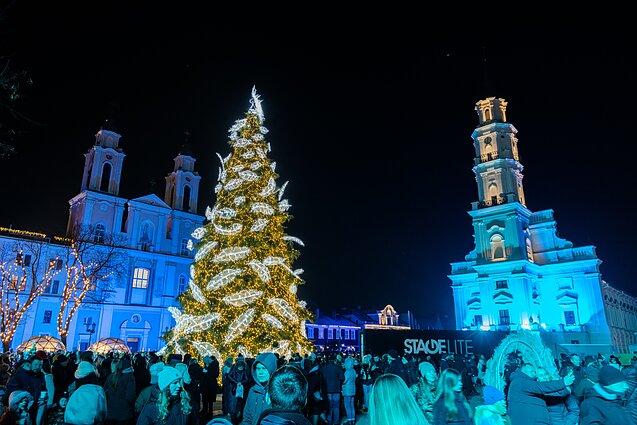 Christmas tree in Kaunas
