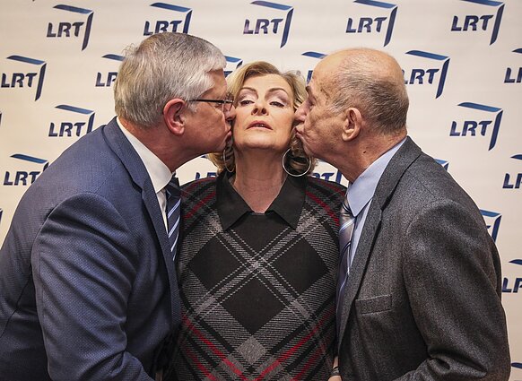 Laida „Labas rytas, Lietuva“, 30 metų jubiliejus. Vytautas Kvietkauskas, Algimanta Žukauskienė, Henrikas Vaitiekūnas Laida „Labas rytas, Lietuva“, 30 metų jubiliejus. Vytautas Kvietkauskas, Algimanta Žukauskienė, Henrikas Vaitiekūnas