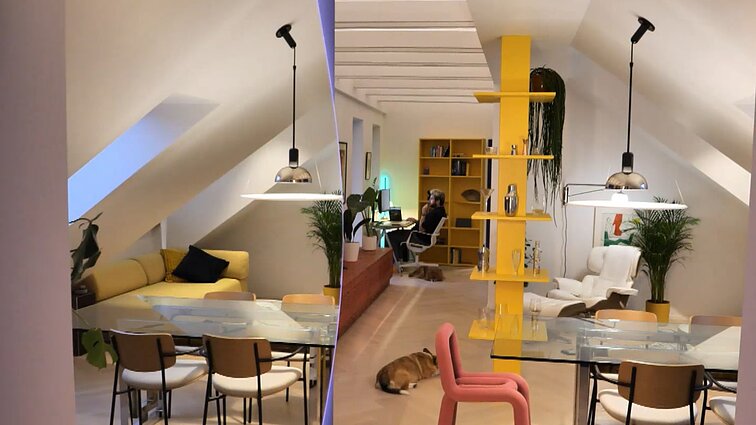 Spalvingas, modernus ir autentiškas: keliaujančio verslininko namų įkvėpimu tapo Berlyno dvasia