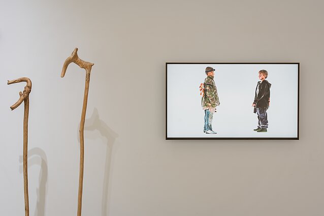 Mykolas Valantinas, „Mouth to Mouth“ (2023). Mečislovas Ežerskis, lazdų kolekcija (1998–2023)