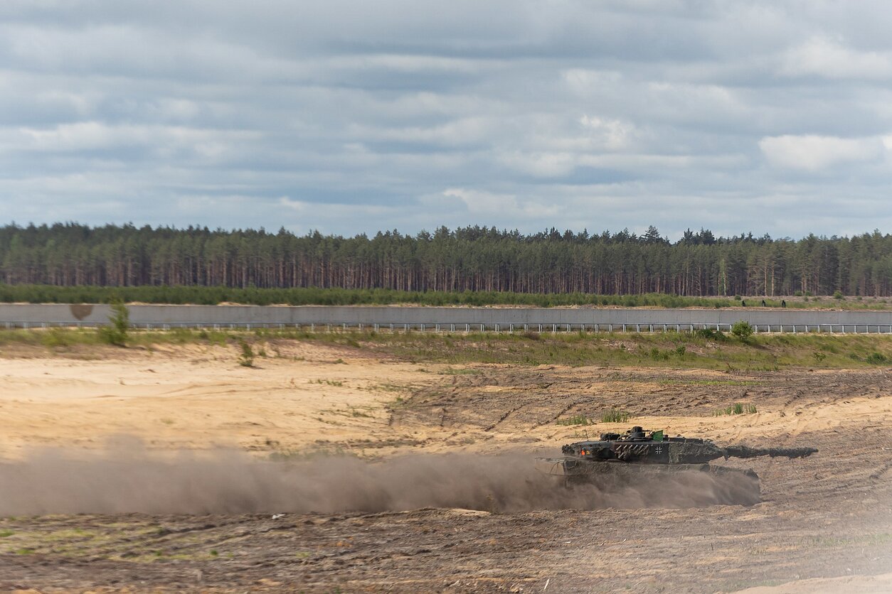 „Leopard“ 2 tankas kariuomenės pratybose