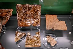 Medieval stove tiles at the Grand Dukes Palace