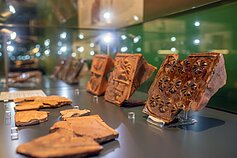 Medieval stove tiles at the Grand Dukes Palace
